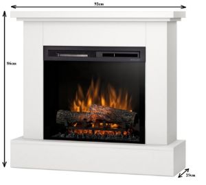 Obrazek Kominek elektryczny Jukon 23 biały mat