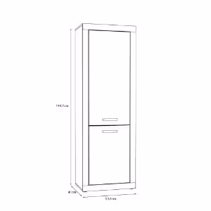 Obrazek Bieliźniarka dwudrzwiowa Sand dąb mauvella