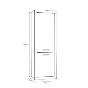 Obrazek Bieliźniarka dwudrzwiowa Sand TBBS711 dąb mauvella