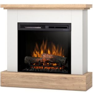 Obrazek Kominek elektryczny Jukon 23 biały/jasny dąb