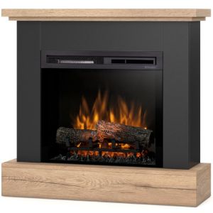 Obrazek Kominek elektryczny Jukon 23 czarny/jasny dąb