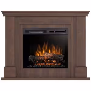 Obrazek Kominek elektryczny Luena 23 ciemny dąb