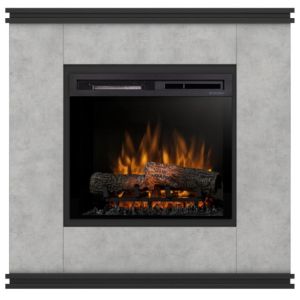 Obrazek Kominek elektryczny Vena 23 beton/czarny