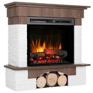 Obrazek Kominek elektryczny Porto narożny 23 orzech