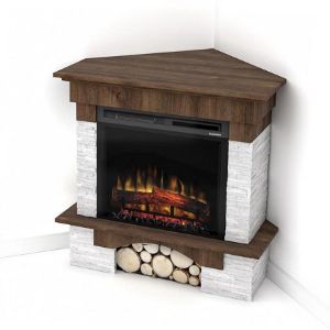Obrazek Kominek elektryczny Porto narożny 23 orzech