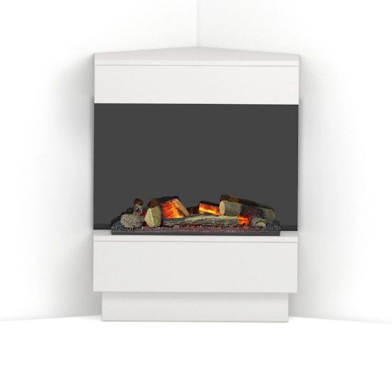 Obrazek Kominek elektryczny Taravo Cassette 400/600 biały mat/czarny