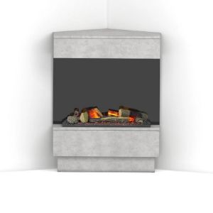 Obrazek Kominek elektryczny Taravo Cassette 400/600 czarny/beton