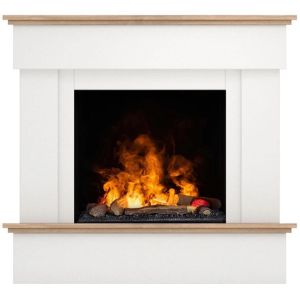 Obrazek Kominek elektryczny Tormes Cassette 400/600 biały/dąb