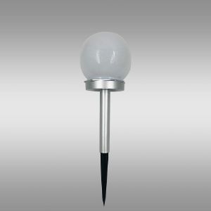 Obrazek Lampa solarna Kulka 10CM Silver EKO0611