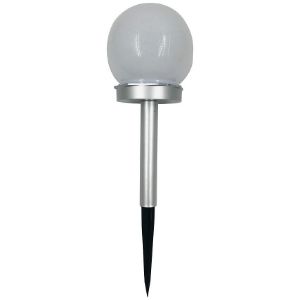 Obrazek Lampa solarna Kulka 10CM Silver EKO0611