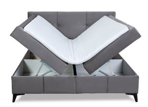 Obrazek Łóżko kontynentalne Altea szary