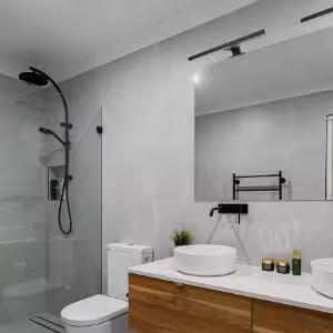 Obrazek Kinkiet Q-300B LED BLACK 5W 30CM K1