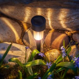 Obrazek Lampa solarna Pin Black EKO0593