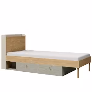 Obrazek Łóżko Yuki 13 P/L Eukaliptus/Szary Beż/Dąb Olejowany 