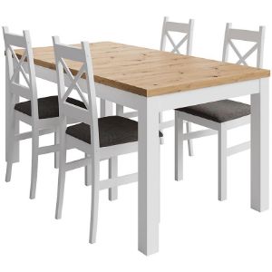 Obrazek Stół Agat 160+2x40 artisan/biały