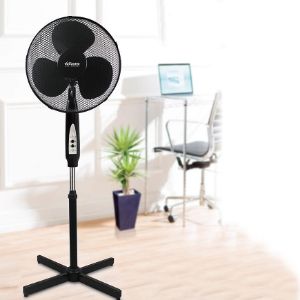 Obrazek Wentylator podłogowy 16” VO0606 z pilotem podstawa krzyżakowa