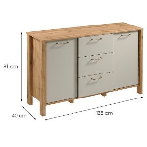 Obrazek Komoda Indygo K2D3S dąb wotan-beige