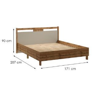 Obrazek Łóżko Indygo L160 dąb wotan-beige