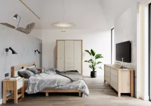 Obrazek Łóżko Indygo L160 dąb wotan-beige