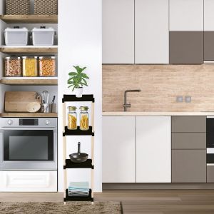 Obrazek Regał Wielofunkcyjny FIX-2011-5 naturalny/czarny