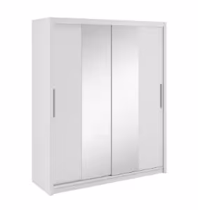 Obrazek Szafa dwudrzwiowa z lustrem Vesti 180 biała
