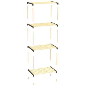 Obrazek Regał Wielofunkcyjny FIX-2006-4 naturalny/czarny