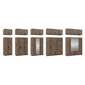 Obrazek Szafa Elena 2D dąb lefkas/lustro