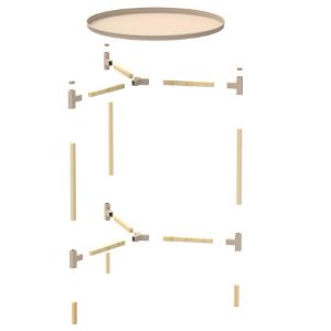 Obrazek Stolik z Tacą FIX2023-1 beżowy/naturalny