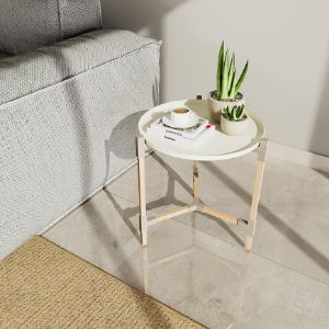 Obrazek Stolik z Tacą FIX2023-1 beżowy/naturalny