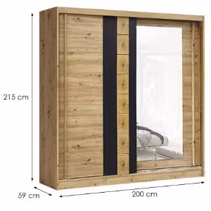 Obrazek Szafa Avantgarde AV-1-200 artisan/grafit