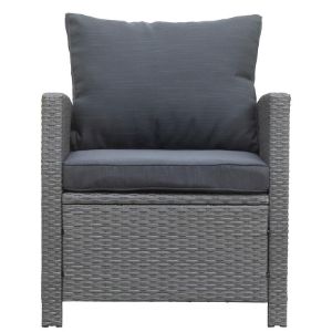 Obrazek Komplet technorattanowy Bados Black 2+2+1