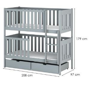 Obrazek Łóżko Dawid 90x200 grey