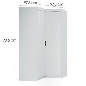 Obrazek Szafa Elena 2D narożna biały