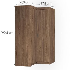 Obrazek Szafa Elena 2D narożna dąb lefkas