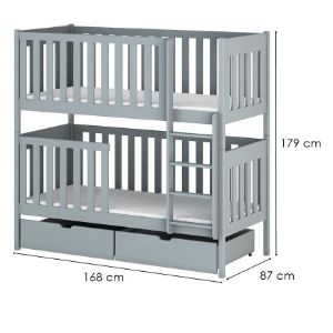 Obrazek Łóżko Dawid 80x160 grey