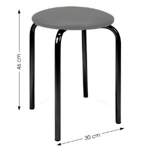 Obrazek Taboret Kuchenny Pino black/szary