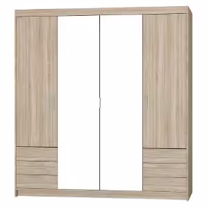 Obrazek Szafa Elena 4D 6S dąb sonoma/lustro