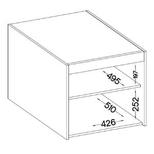 Obrazek Nadstawka do szafy Elena 1D biały