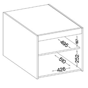 Obrazek Nadstawka do szafy Elena 1D dąb lefkas