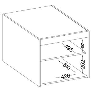 Obrazek Nadstawka do szafy Elena 1D dąb sonoma