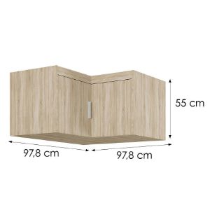 Obrazek Nadstawka do szafy Elena 2D narożna dąb sonoma