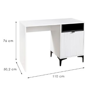 Obrazek Biurko Fabio 1D blat biały