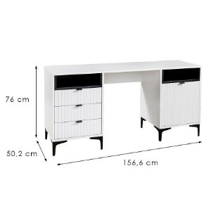 Obrazek Biurko Fabio 1D3S blat biały