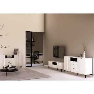 Obrazek Biurko Fabio 1D3S blat czarny