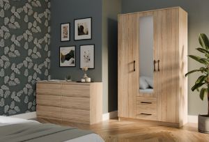 Obrazek Szafa Graviola 120 z lustrem (sonoma)