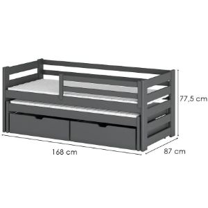 Obrazek Łóżko Senso 80x160 graphite