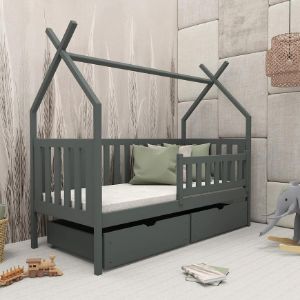 Obrazek Łóżko Domek Simba 80x160 graphite