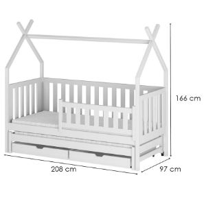 Obrazek Łóżko Domek Tytus 90x200 white