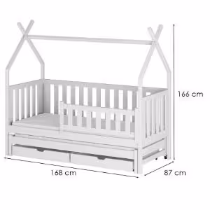 Obrazek Łóżko Domek Tytus 80x160 white