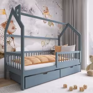 Obrazek Łóżko Domek Oskar 80x160 grey